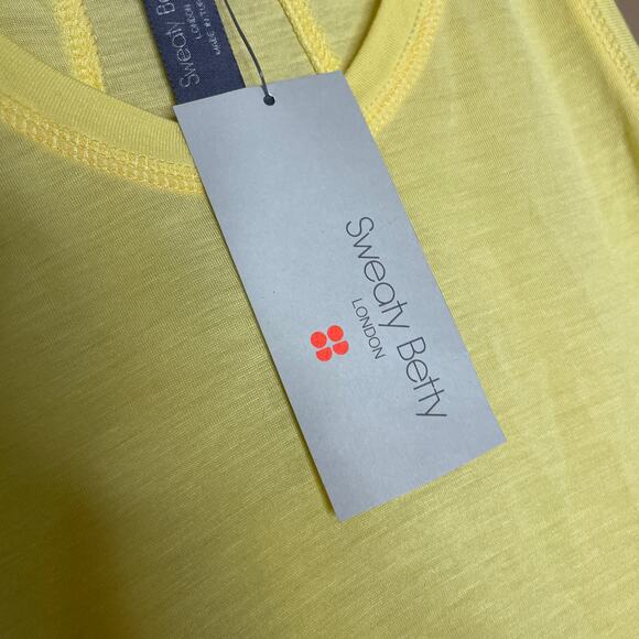 Sweaty Betty Easy Peazy Tank Top Yellow Thin Small - Picture 5 of 11